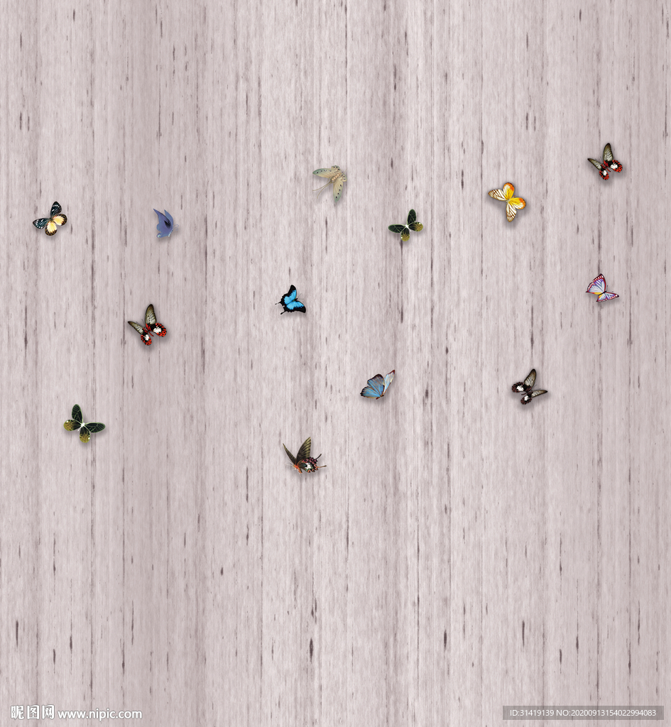 蝴蝶背景墙装饰画