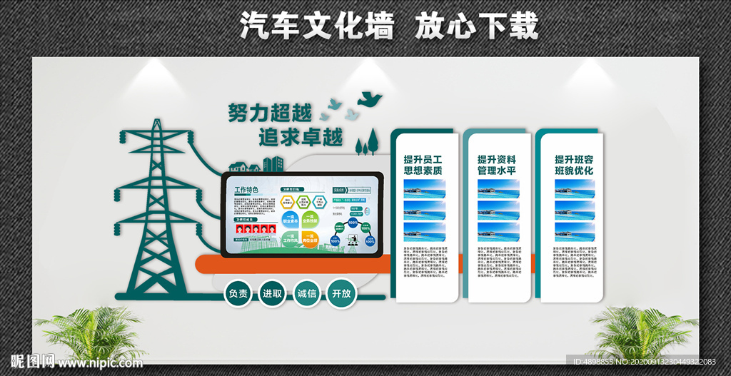 国网文化墙 班组文化 电力文化