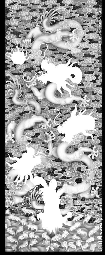 龙灰度图