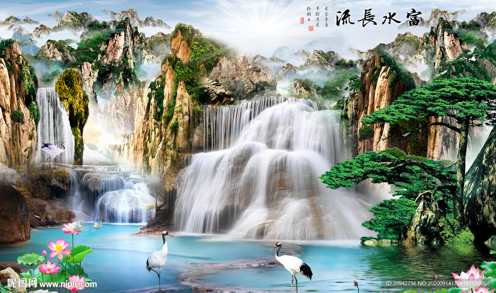 山水画 水墨山水画 意境山水画