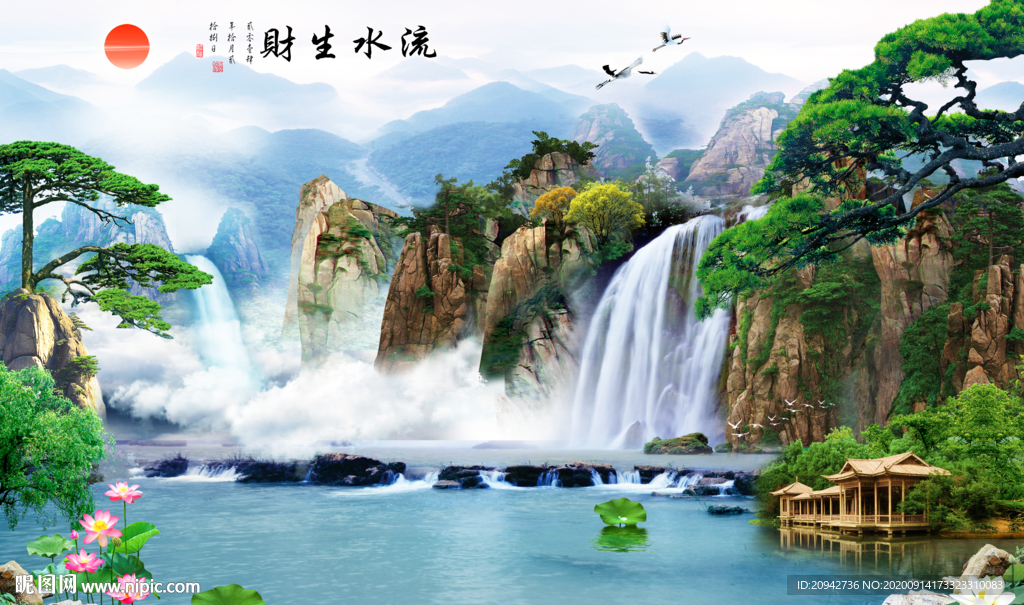 山水画 水墨山水画 意境山水画