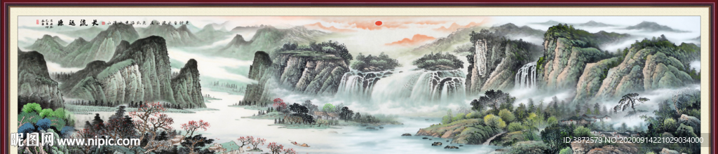 山水画 水墨山水画 意境山水画