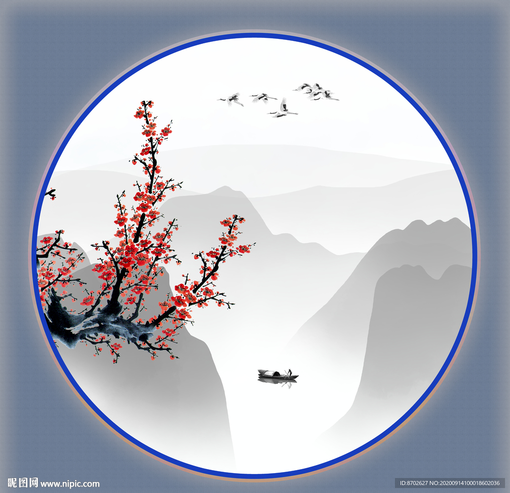 水墨梅花