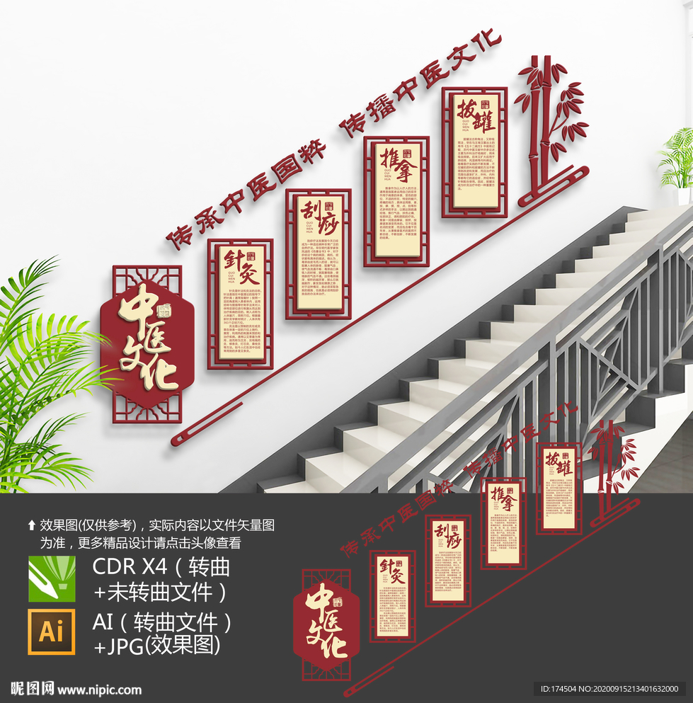 中医楼梯文化墙