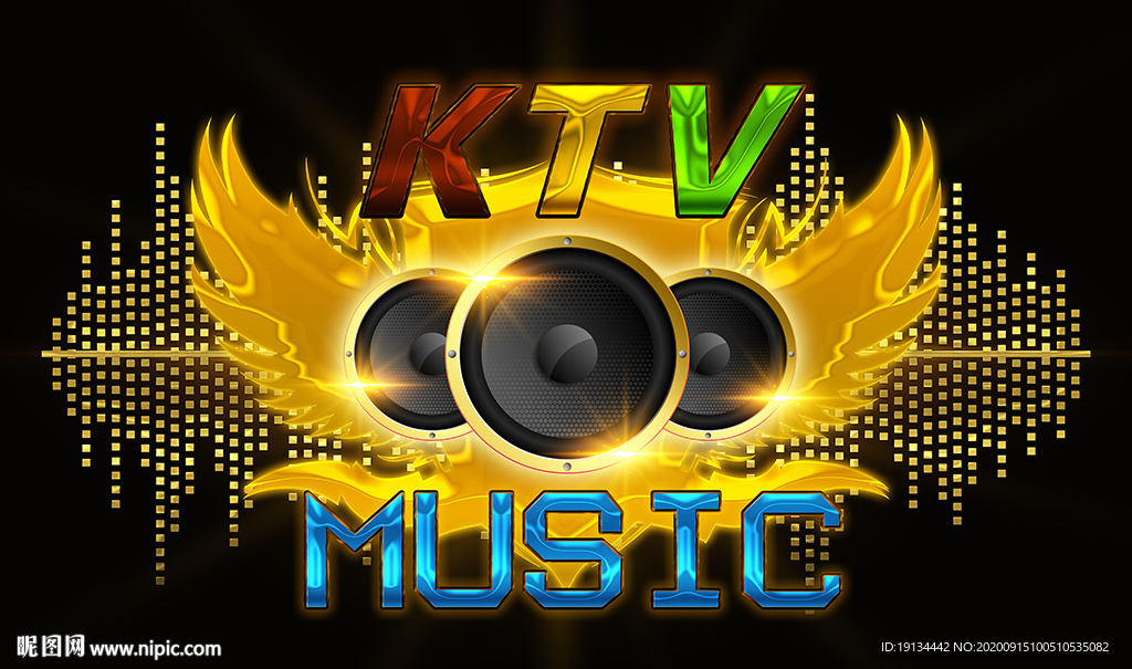 KTV音乐工装背景墙