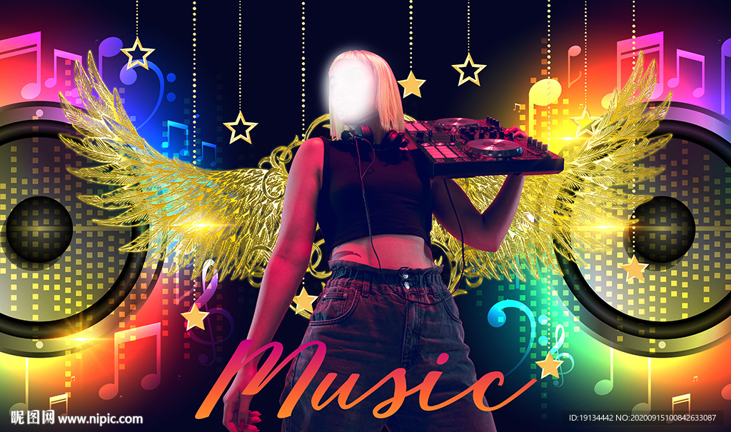 KTV音乐工装背景墙