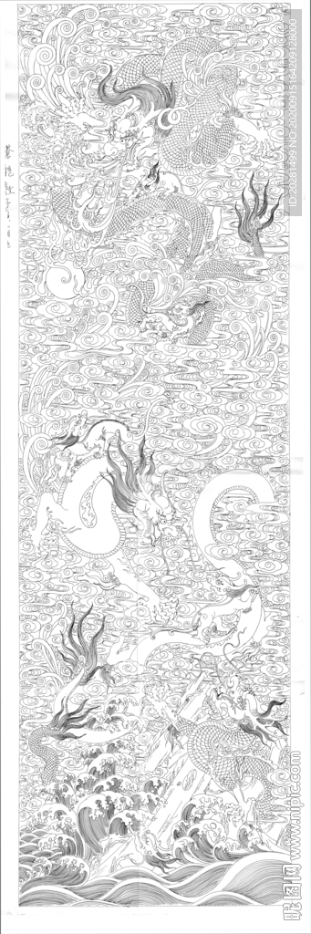 龙灰度图