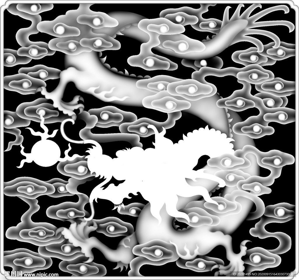 龙灰度图