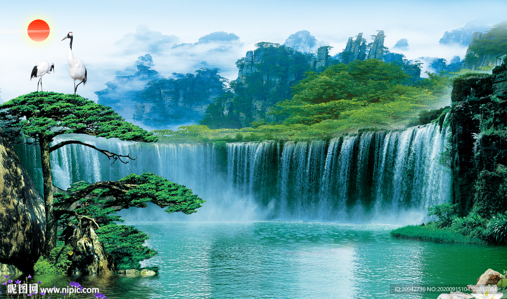 山水画 水墨山水画 意境山水画