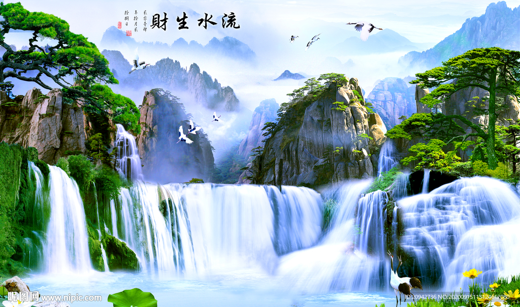 山水画 水墨山水画 意境山水画