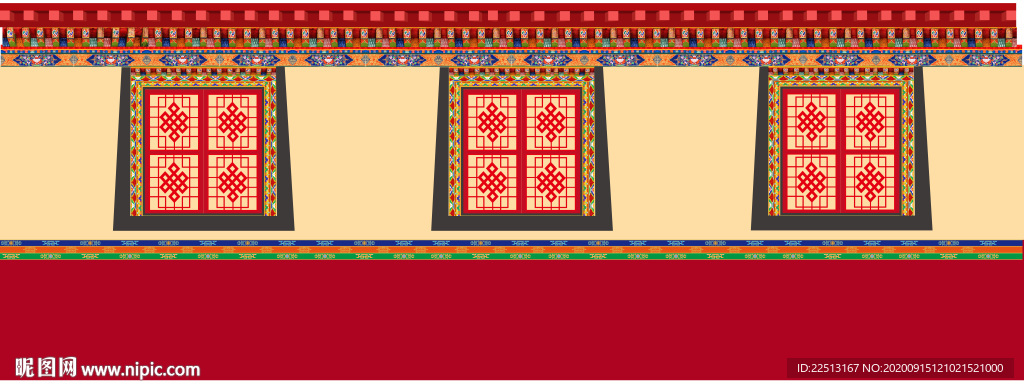 藏式墙面  藏式窗子