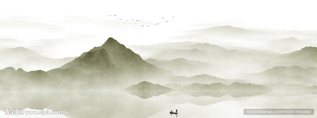 现代水墨画