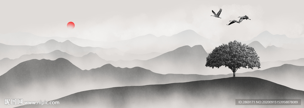 中式山水画