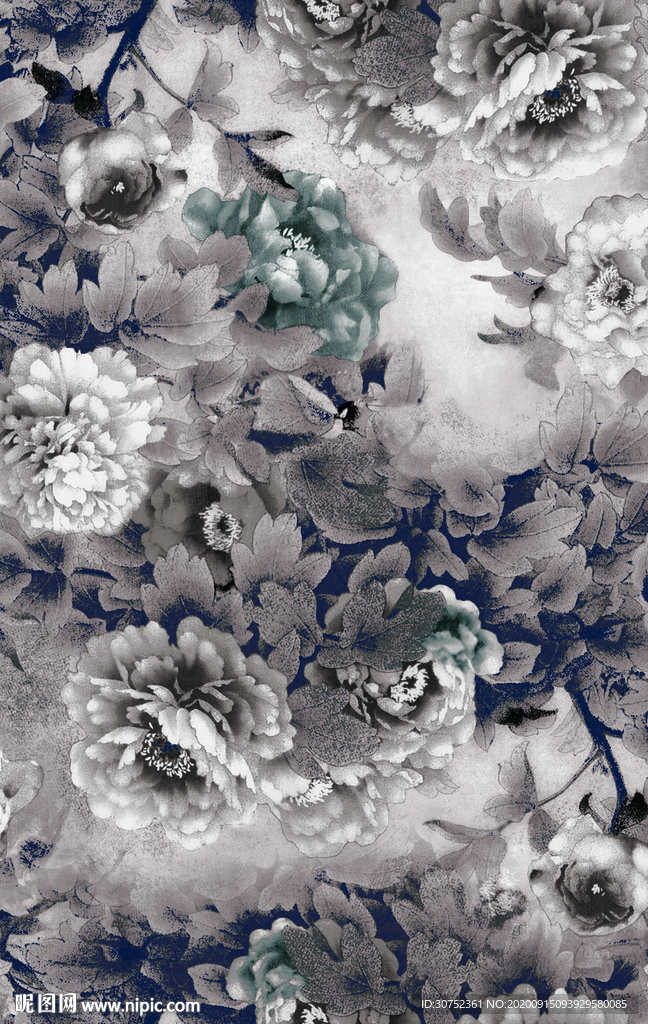 山水 扎染 风景