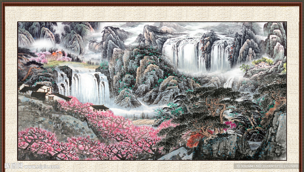 巨幅山水画