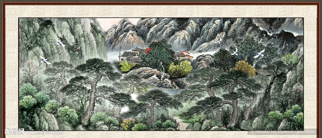 巨幅山水画