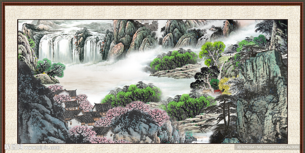巨幅山水画