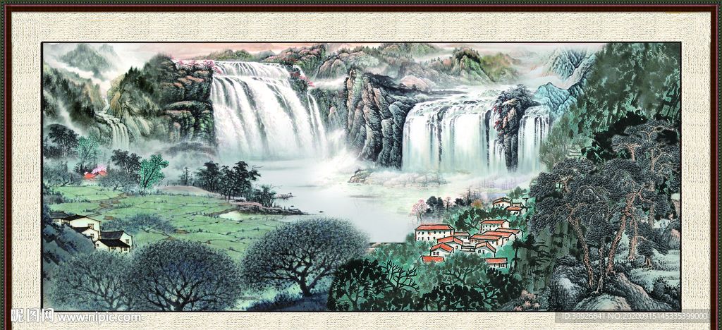 巨幅山水画