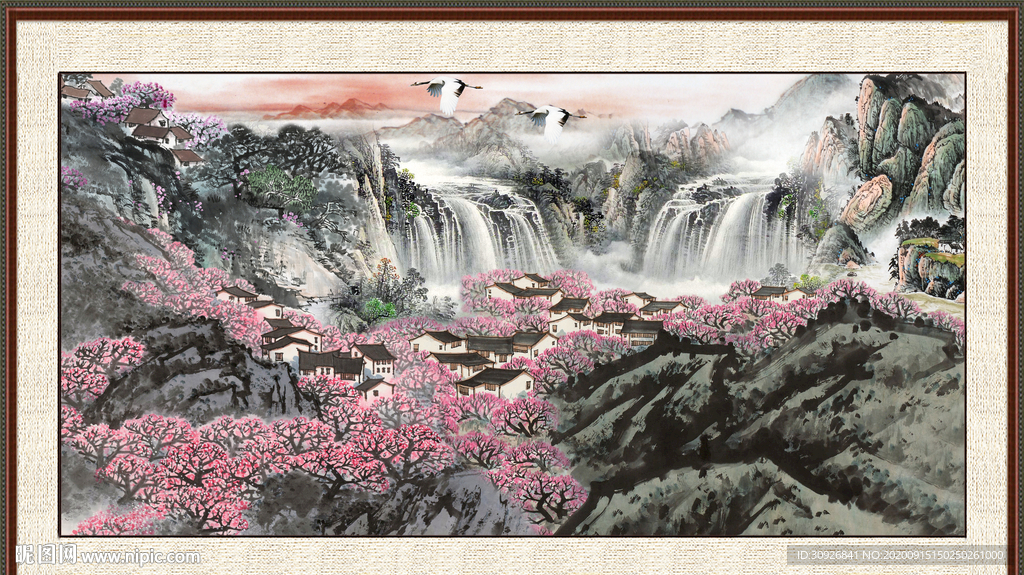 巨幅山水画