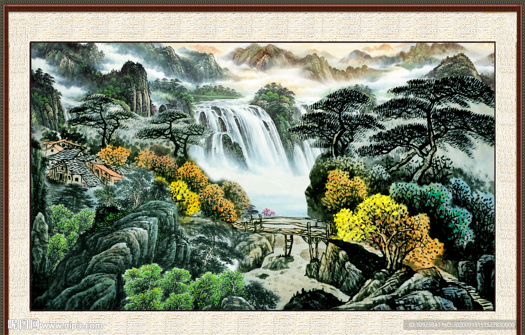 巨幅山水画