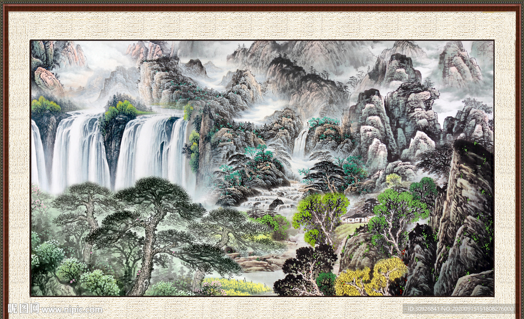 巨幅山水画