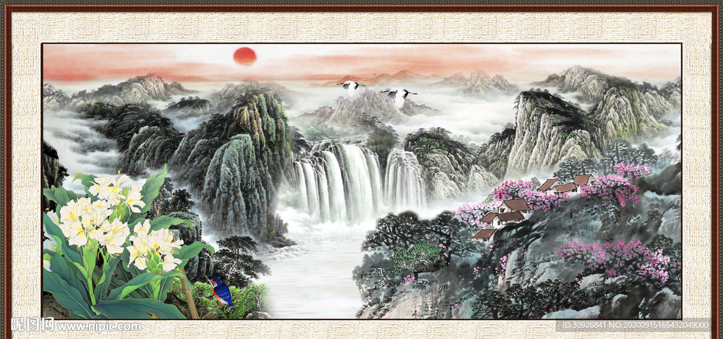 巨幅山水画