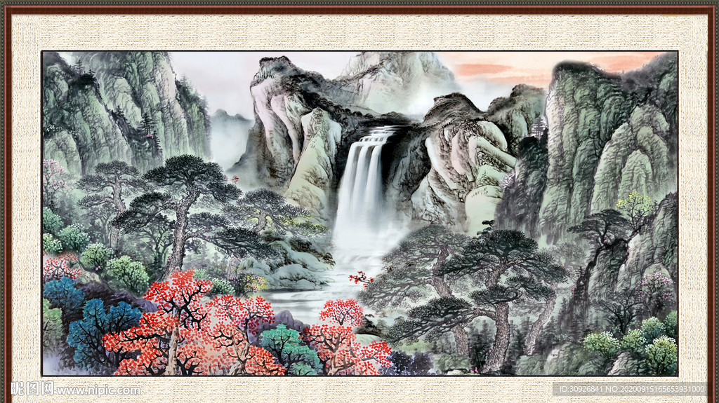 巨幅山水画