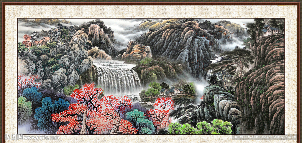 巨幅山水画