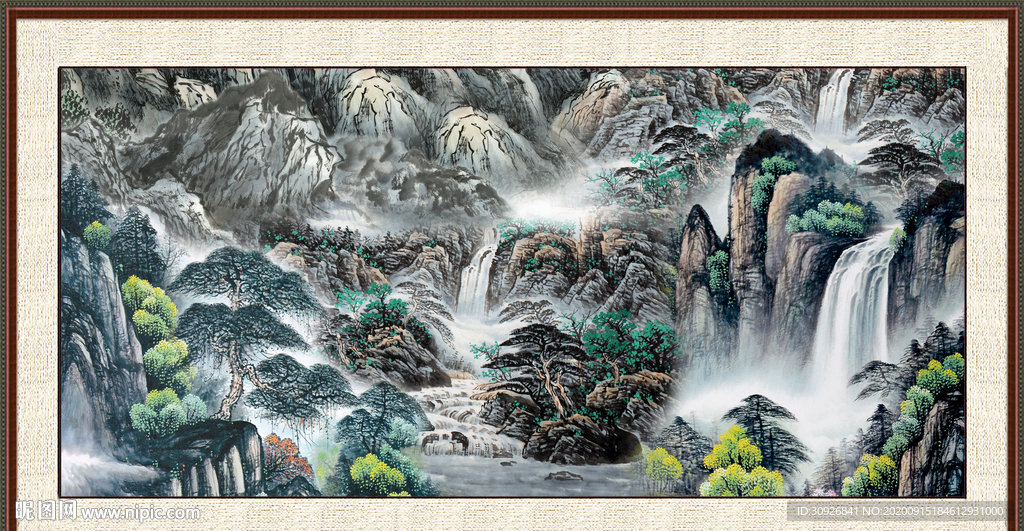 巨幅山水画