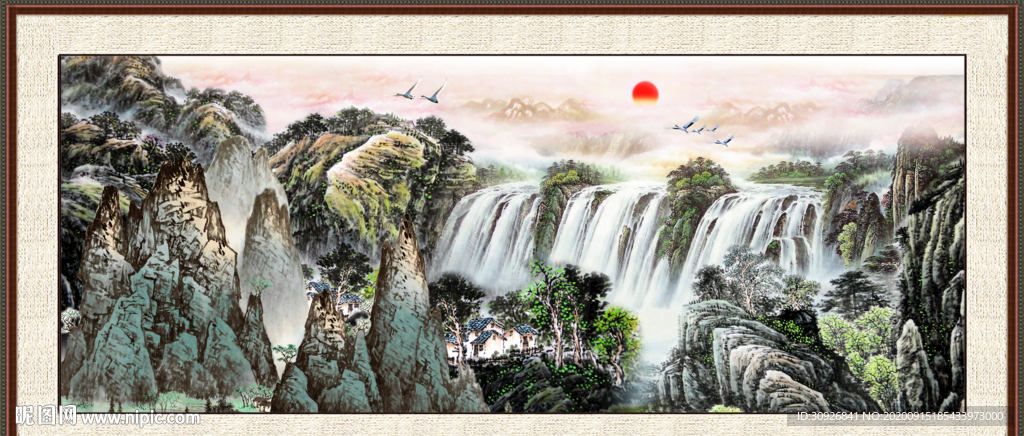 巨幅山水画