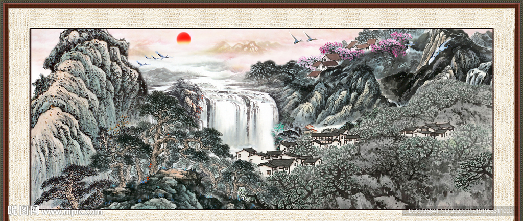 巨幅山水画