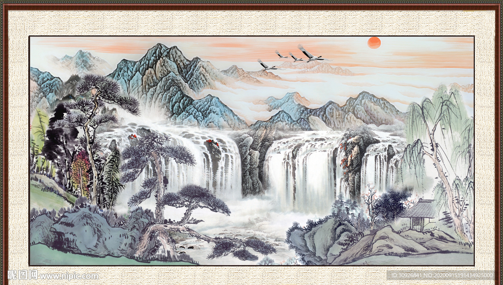 巨幅山水画