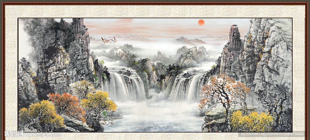 巨幅山水画