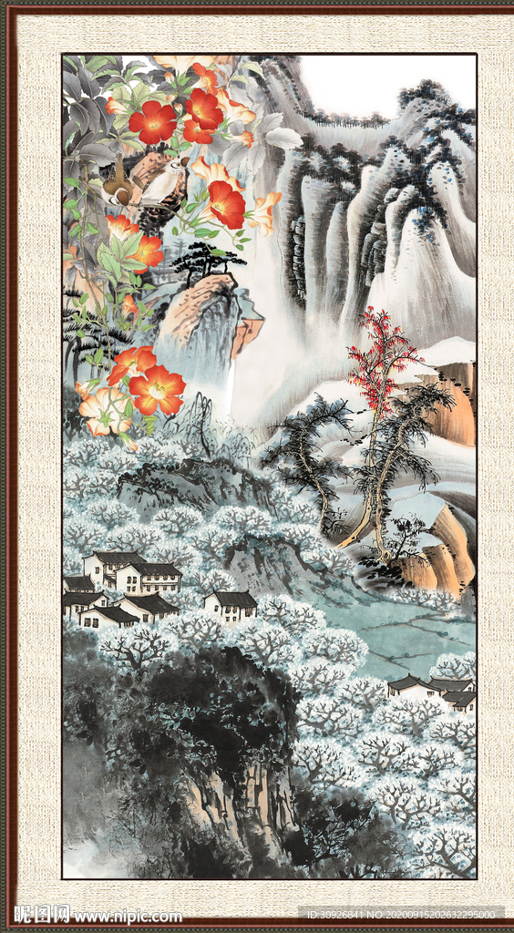 巨幅山水画
