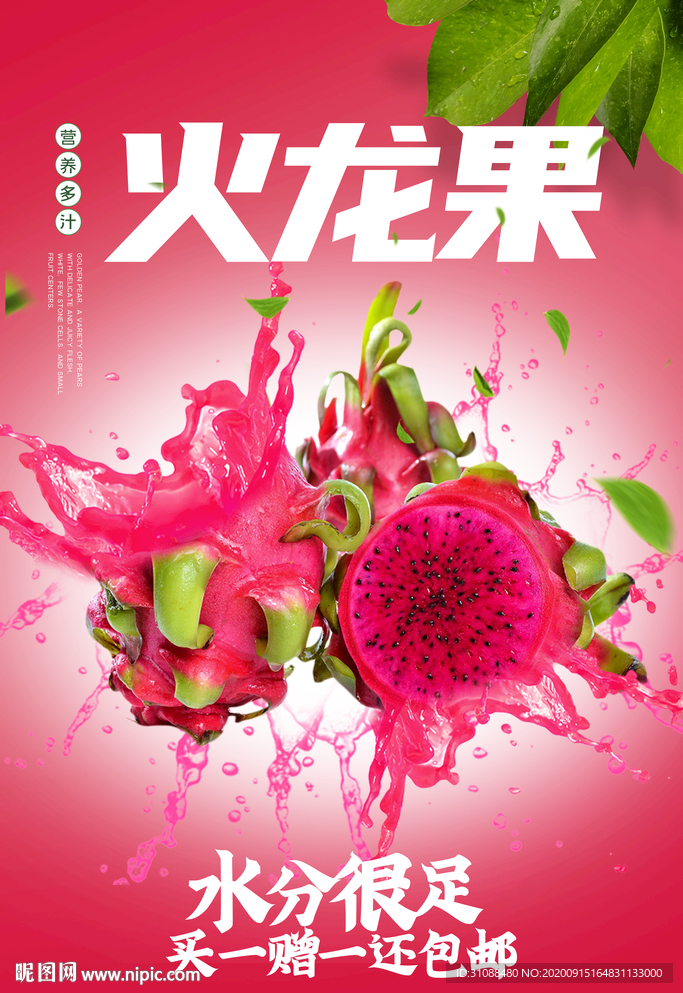红心火龙果海报