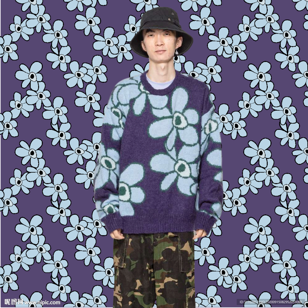 大牌男装 花纹