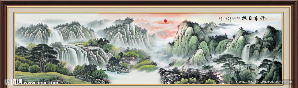 山水画水墨山水画 意境山水画