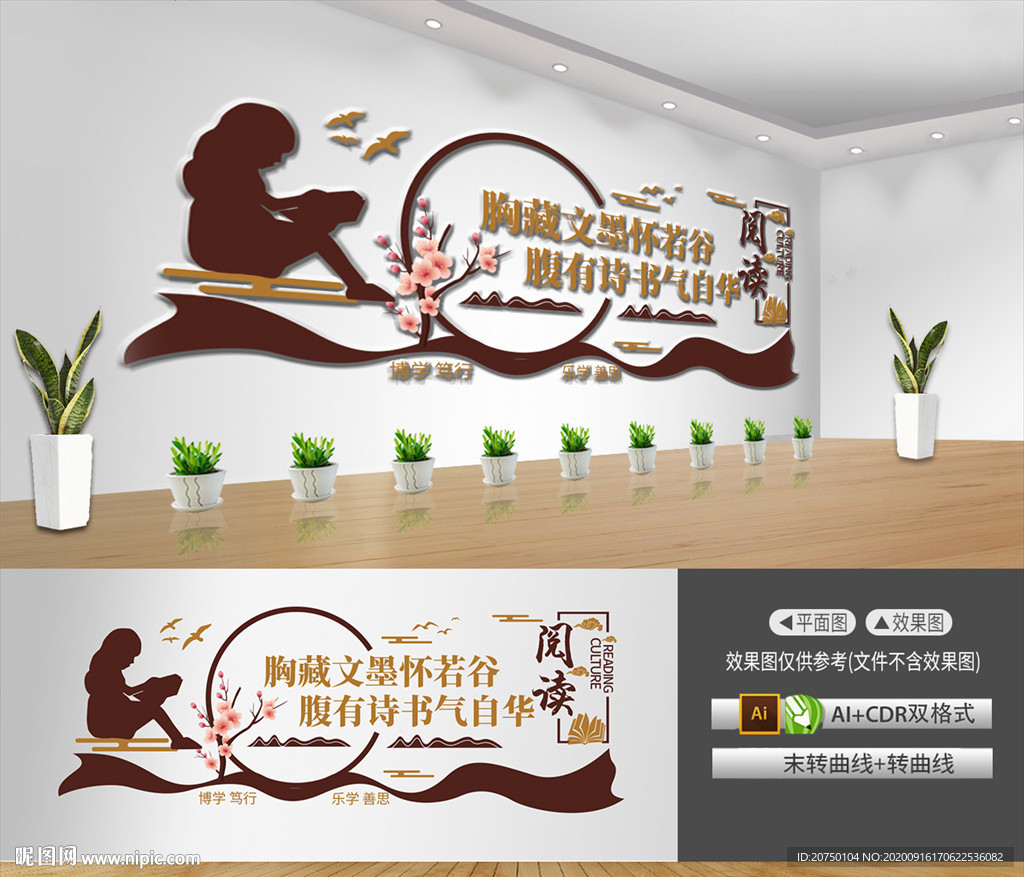 阅览室文化墙