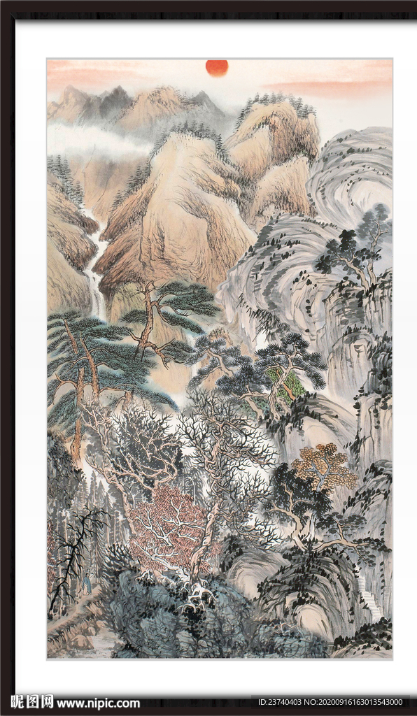中国画山水