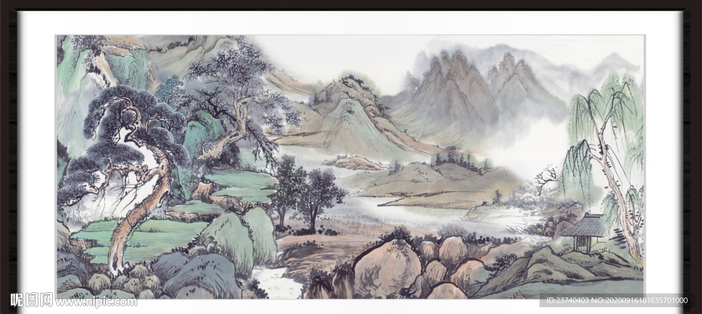 中国画山水