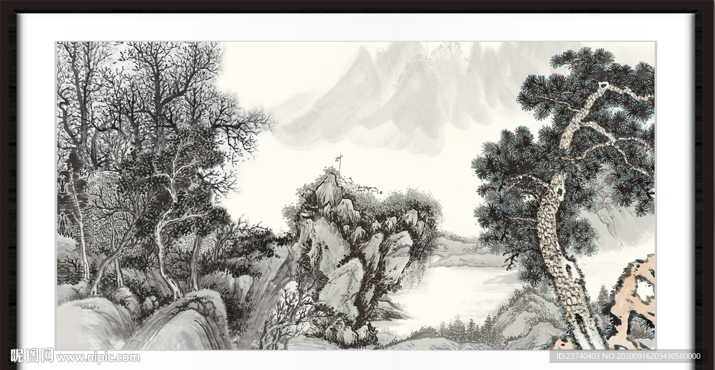 中国画山水