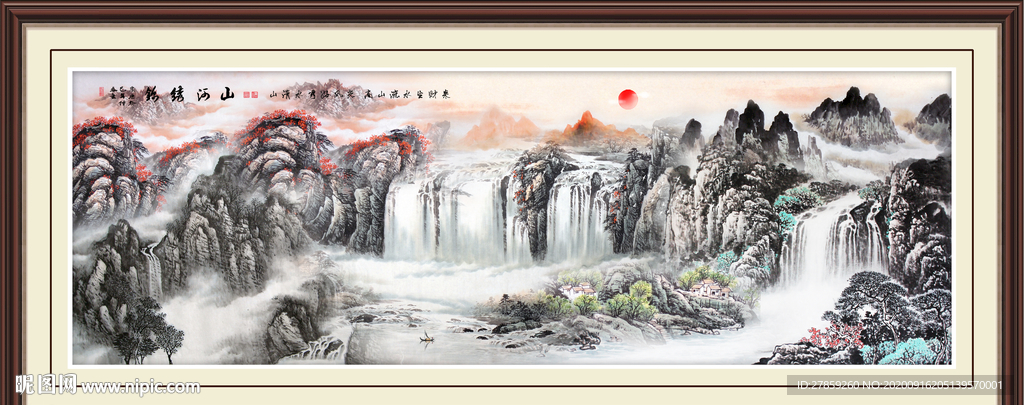 山水画 水墨山水画 意境山水画