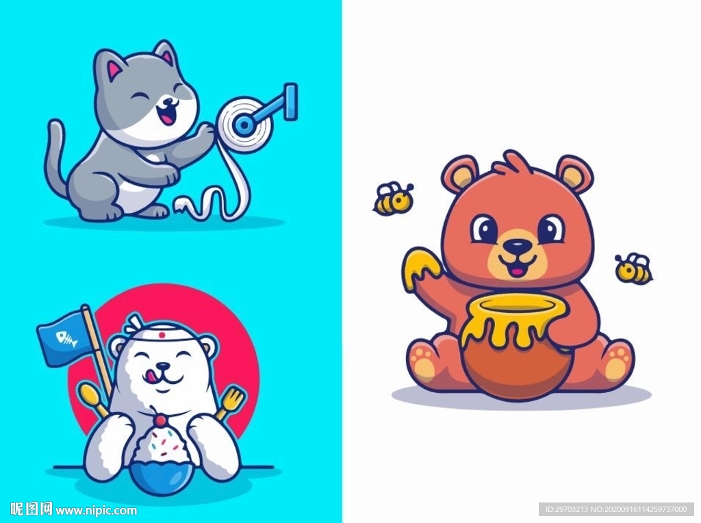 卡通动物
