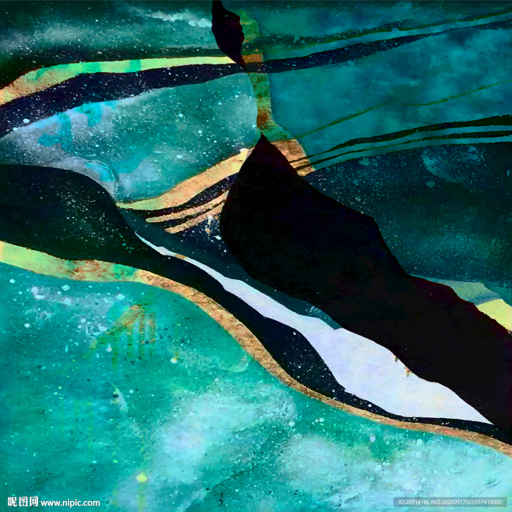 抽象油画北欧装饰画晶瓷画