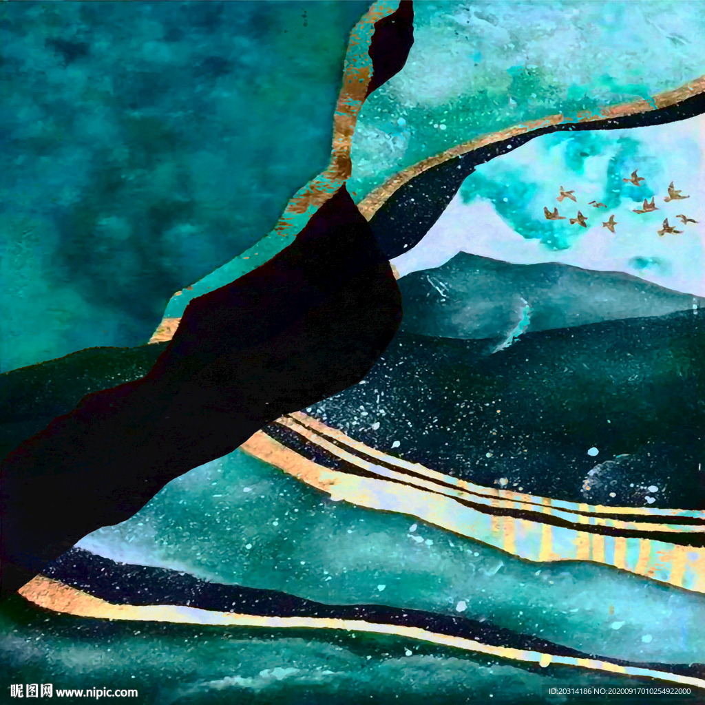 抽象油画