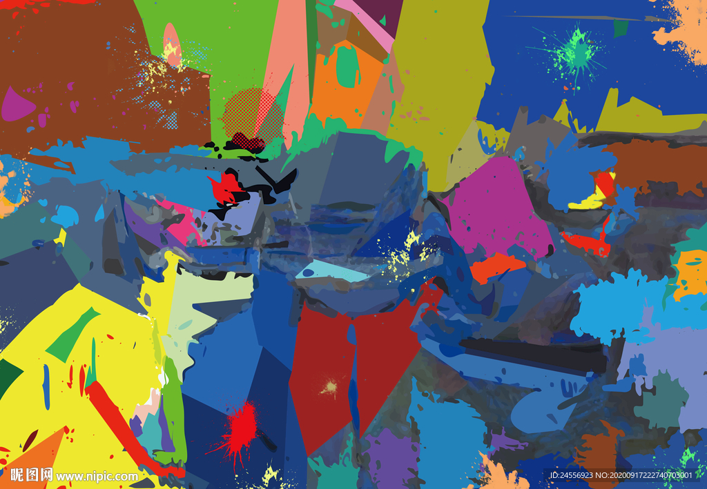 抽象油画抽象装饰画