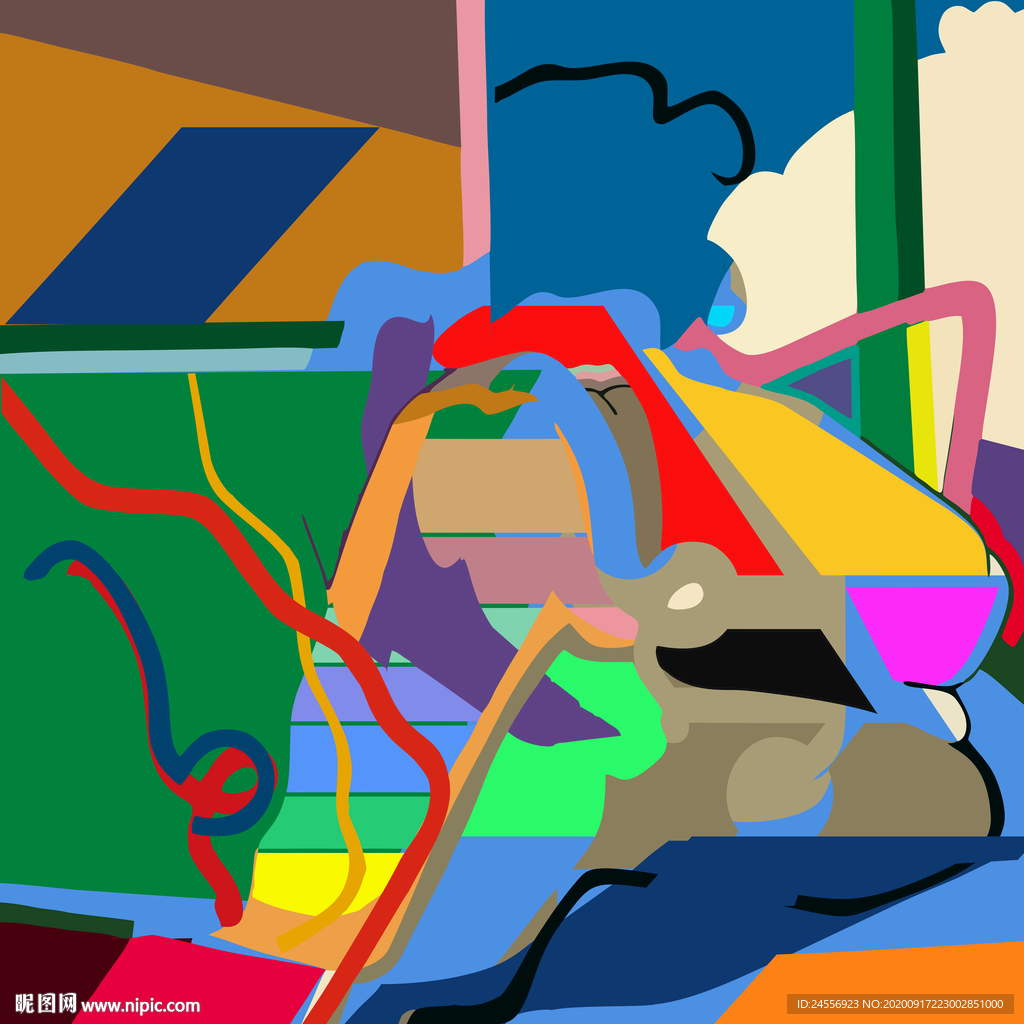 抽象油画抽象装饰画