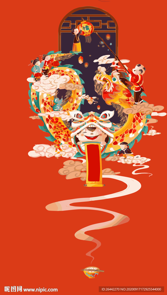 红色热闹喜庆