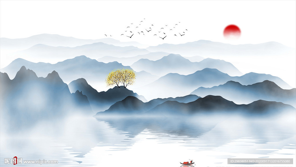 新中式山水