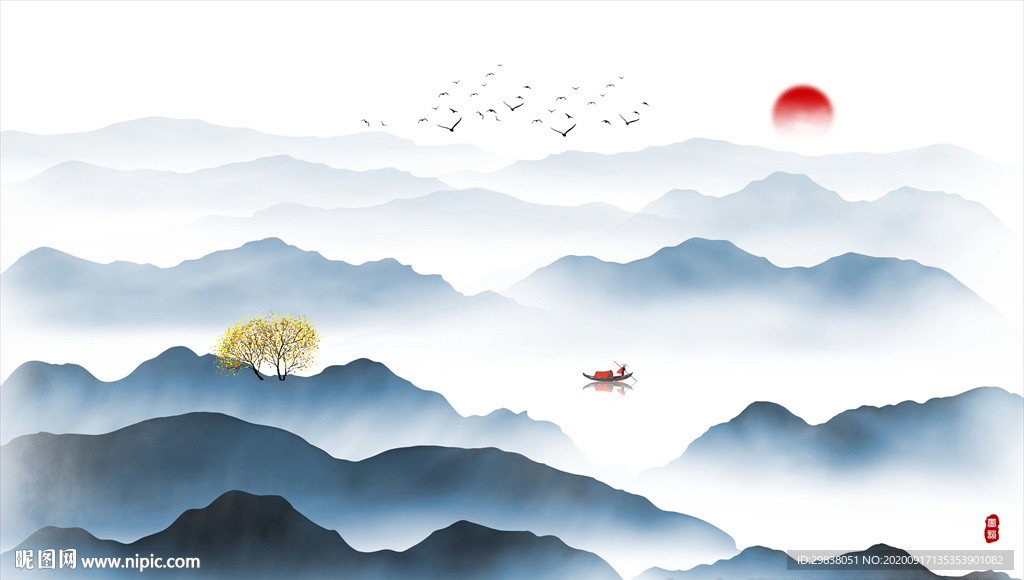 水墨山水